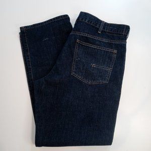 Calvin Klein Jeans Relaxed Straight Leg Dark Wash Blue Denim Jeans Men's Size 38